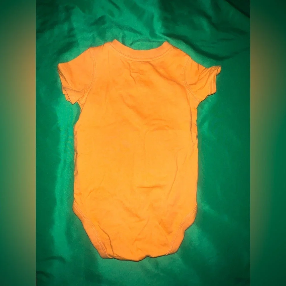 Jumping Beans Orange 'Little Bro' Bodysuit size 6 Months